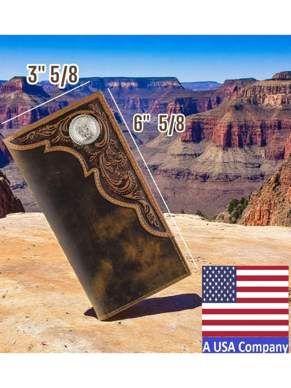 Vintage Genuine Leather RFID Bifold Wallet for Men - Classic Brown Checkbook